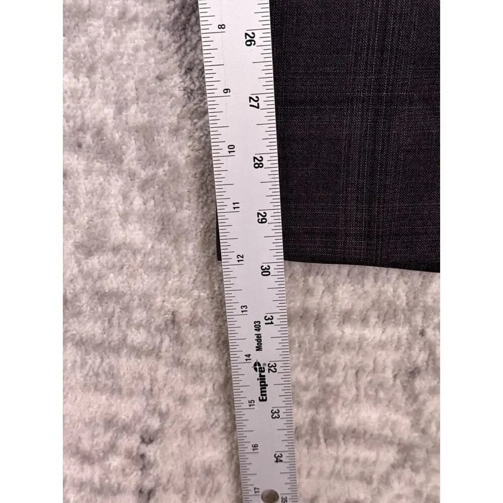 Emporio Armani G Line Suit 42 R Mens Gray Plaid Super 130s Wool 2 Piece